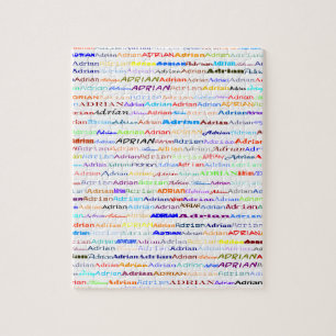Adrian Text Design II Jigsaw Puzzle
