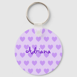 Adriana in Purple Key Ring