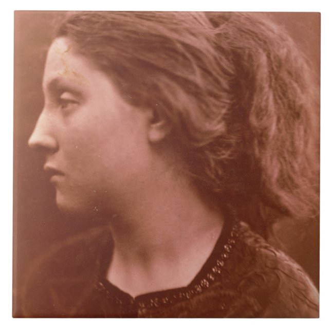 Adriana (sepia photo) ceramic tile (Front)