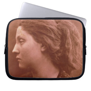 Adriana (sepia photo) laptop sleeve
