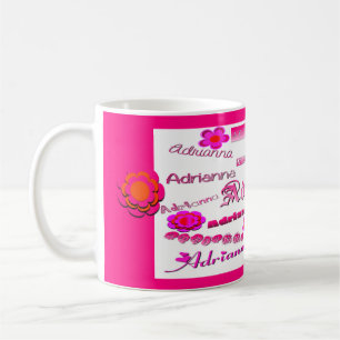 Adrianna Floral Pop Art   Coffee Mug