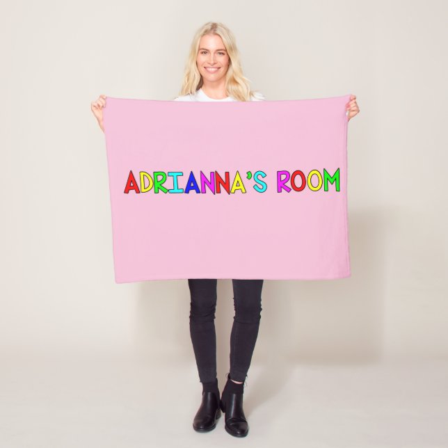 Adrianna's Room Fleece Blanket (In Situ)