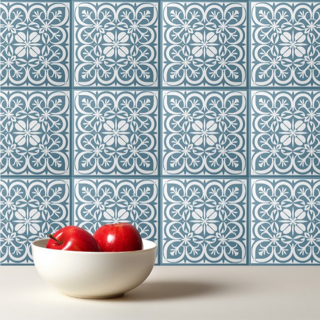 Adriatic Blue pattern Portuguese Mediterranean  Ceramic Tile (Creator Uploaded)