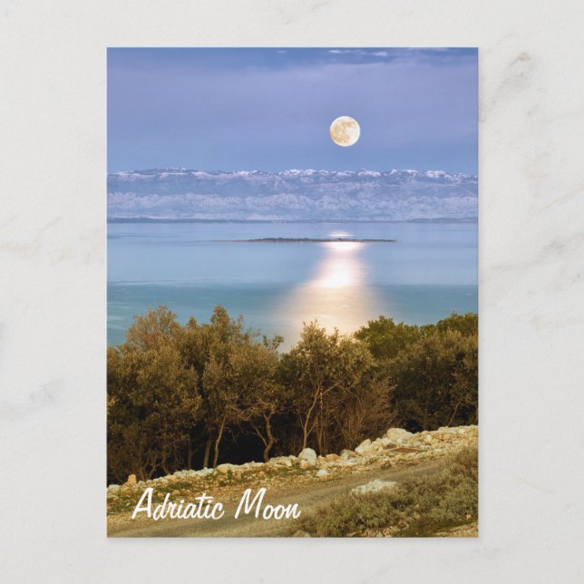 Adriatic Moon Postcard (Front)