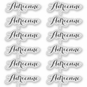 Adrienne — Cursive Script Name Label Stickers