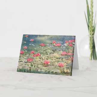 "Adrift" Floral Blank Greeting Card