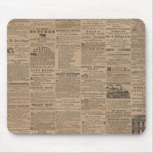 Ads of the Past, NY 1856   Mouse Pad