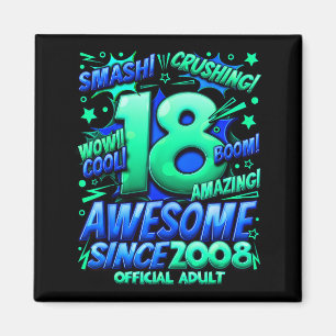 Adult 18 Year Old For Boys 18th Birthday Boy Magnet