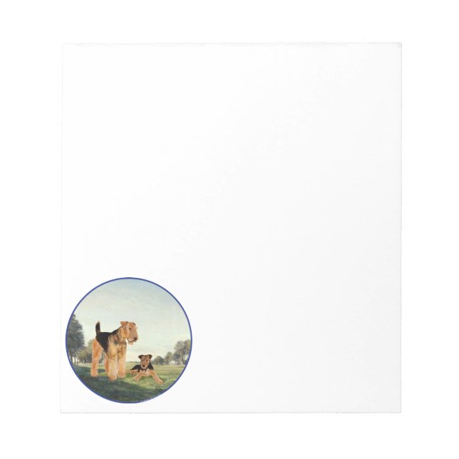 Adult and Pup Notepad (Front)