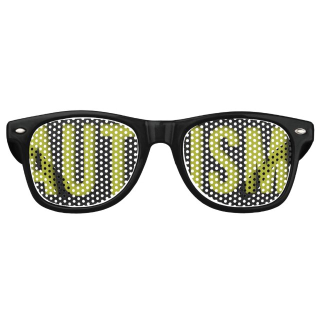 Adult Autism Awareness shades Black (Front)