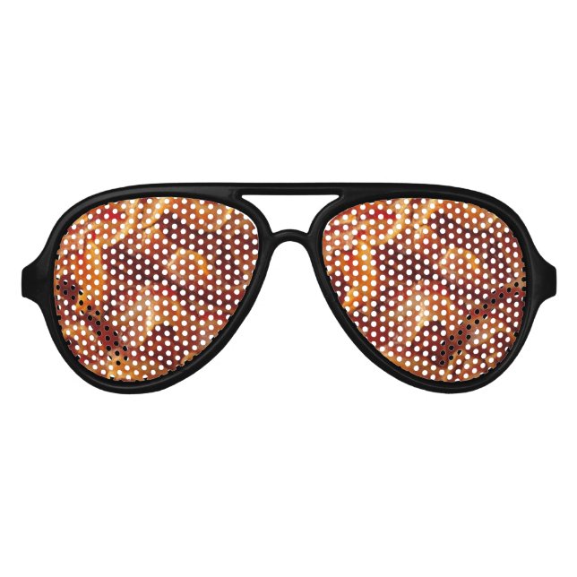 Adult Aviator Style Bacon Party Shades. Aviator Sunglasses (Front)