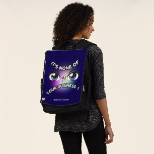 Adult Backpack : None of Yours (blue)