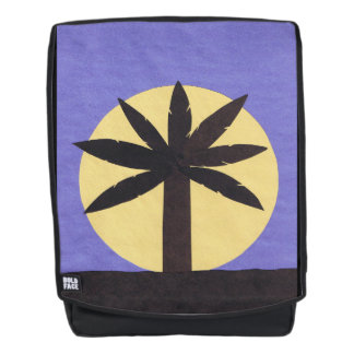 Adult Backpack with Palm Tree Design