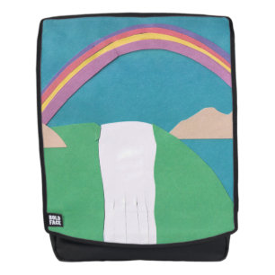 Adult Backpack with Rainbow Design