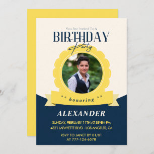 Adult birthday 16th birthday invitation Modern