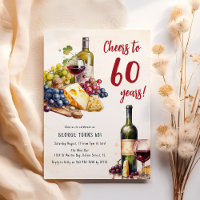 Adult Cheese And Wine Charcuterie 60th Birthday