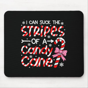 Adult Christmas Funny Candy Cane Naughty Xmas Holi Mouse Pad