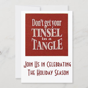 ADULT CHRISTMAS PARTY INVITATION= HUMOR AND FUN INVITATION