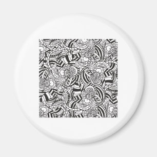 Adult coloring book magnet