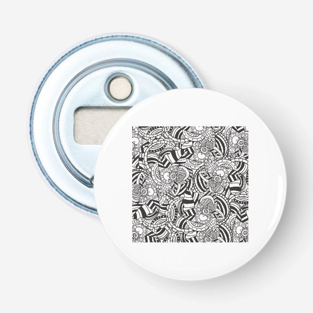 Adult colouring book bottle opener (Front)