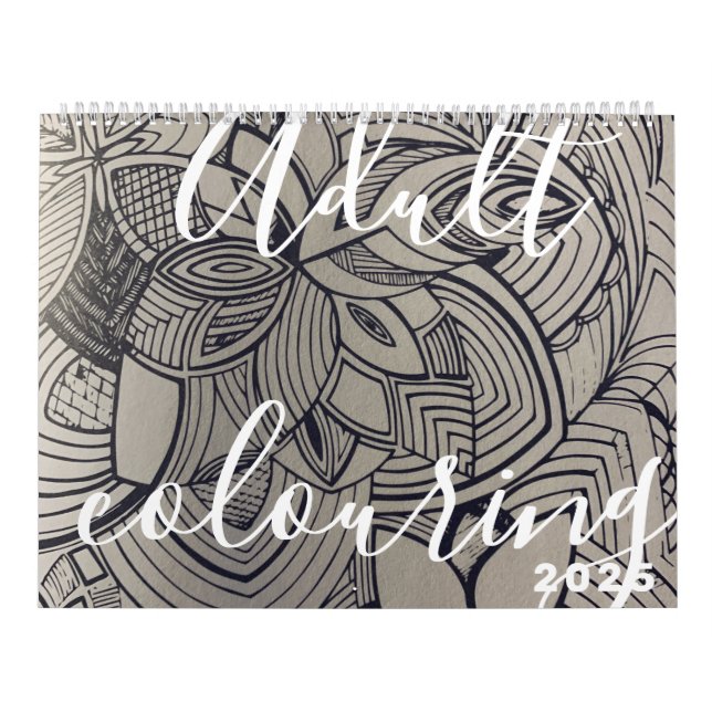 Adult colouring book calendar 2005 as continuation (Cover)
