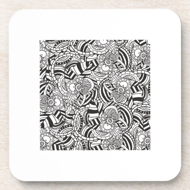 Adult colouring book coaster (Front)