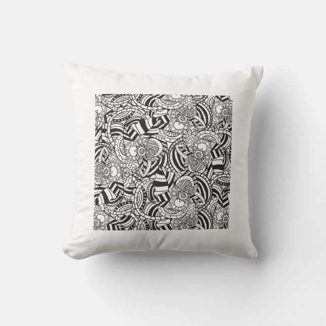 Adult colouring book cushion (Front)