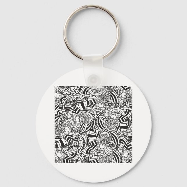 Adult colouring book key ring (Front)
