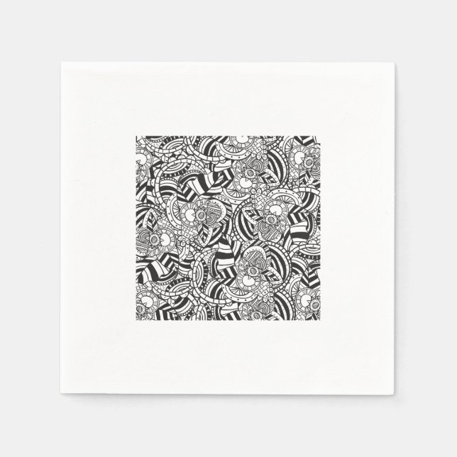 Adult colouring book napkin (Front)