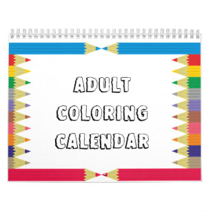 Adult Colouring Calendar