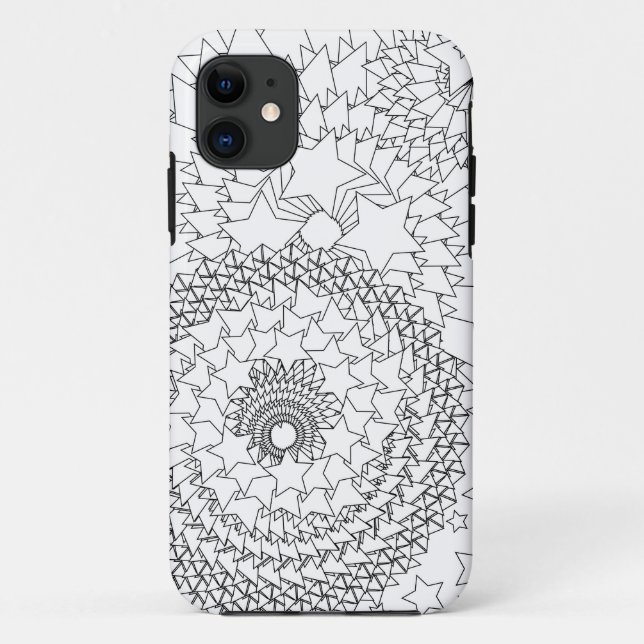 Adult Colouring Geometric Design Case-Mate iPhone Case (Back)