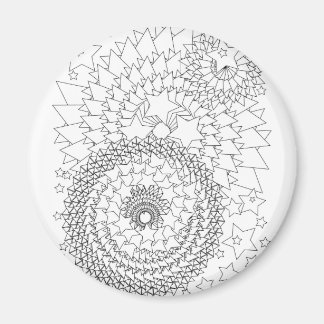 Adult Colouring Geometric Design Magnet
