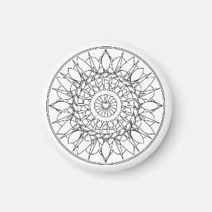 Adult Colouring Mandala Magnet