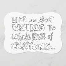 Adult Colouring Party Invitation