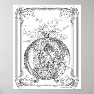 Adult Colouring Poster "For Love of Jamie Art"