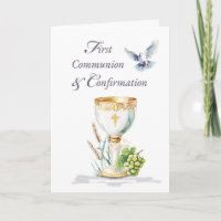 Adult Communion Confirmation Chalice Dove Blessing