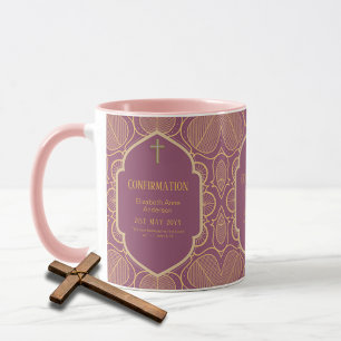 Adult CONFIRMATION Gift Rose Gold Female Mug