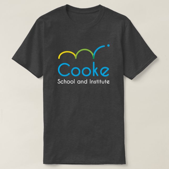 ADULT Cooke Logo Tee, Dark Grey T-Shirt (Design Front)