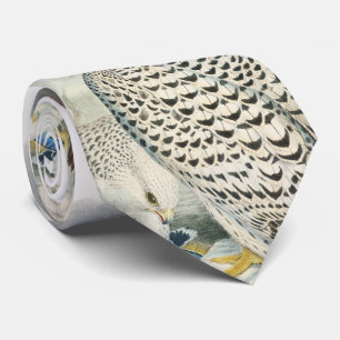 Adult Dark Greenland Falcon Birds of Great Britain Tie