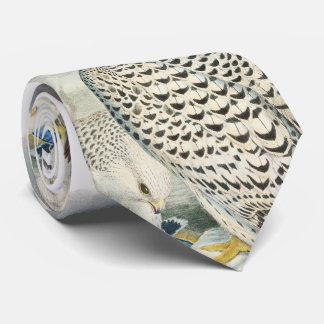 Adult Dark Greenland Falcon Birds of Great Britain Tie