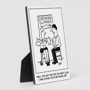 Adult Education Night Class & Night Club Funny Plaque