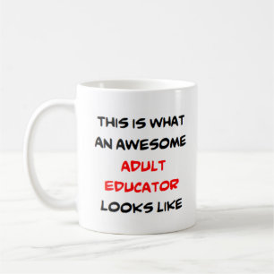 adult educator, awesome coffee mug
