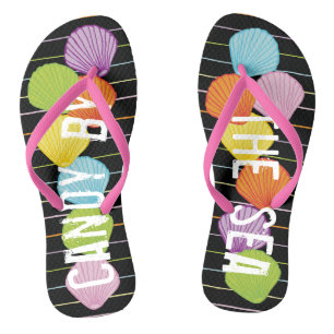 Adult Flip-Flops "Colourful Shells 2 By The Sea" Thongs