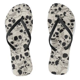 Adult Flip Flops, Halloween Print Thongs