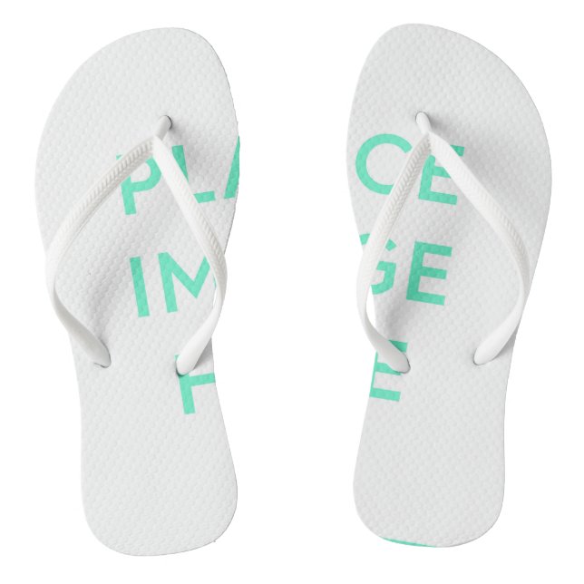 Adult Flip Flops Slim Straps (Footbed)