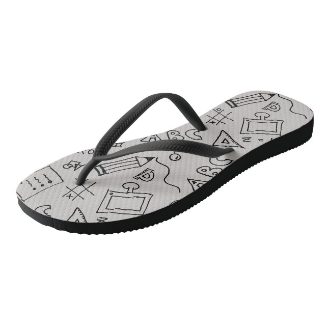 Adult Flip Flops, Slim Straps Thongs (Angled)