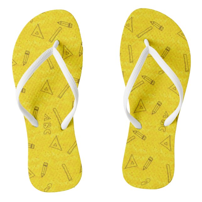 Adult Flip Flops, Slim Straps Thongs (Footbed)
