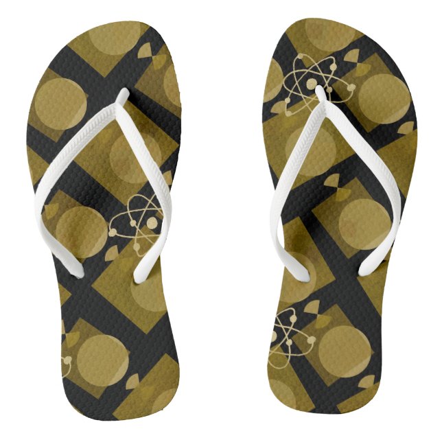 Adult Flip Flops, Slim Straps Thongs (Footbed)