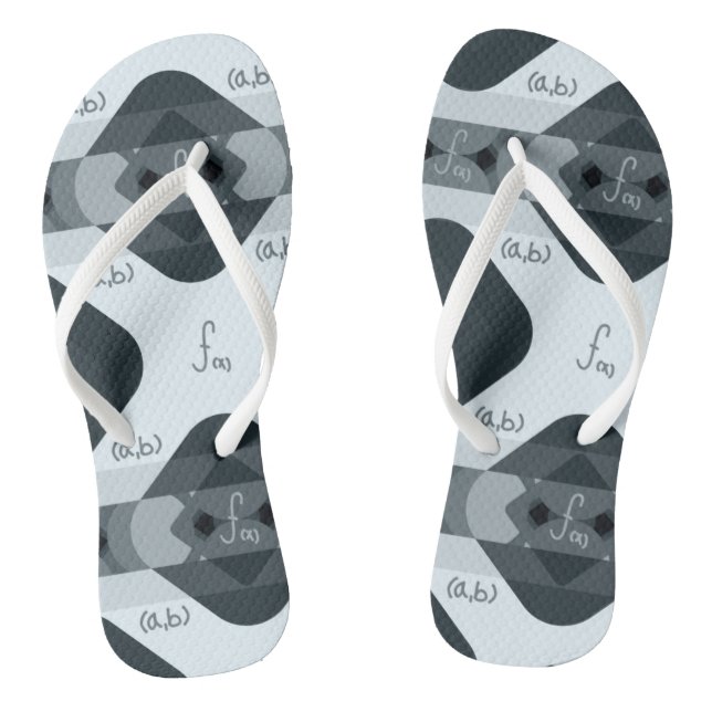 Adult Flip Flops, Slim Straps Thongs (Footbed)