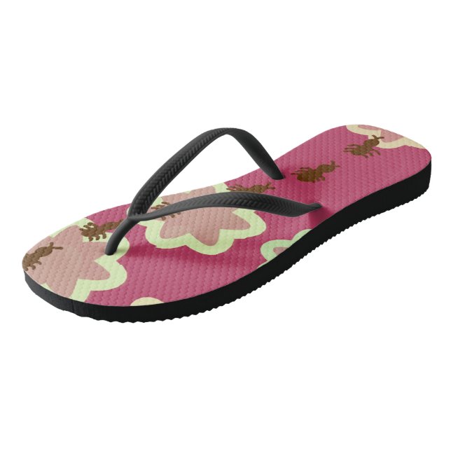 Adult Flip Flops, Slim Straps Thongs (Angled)
